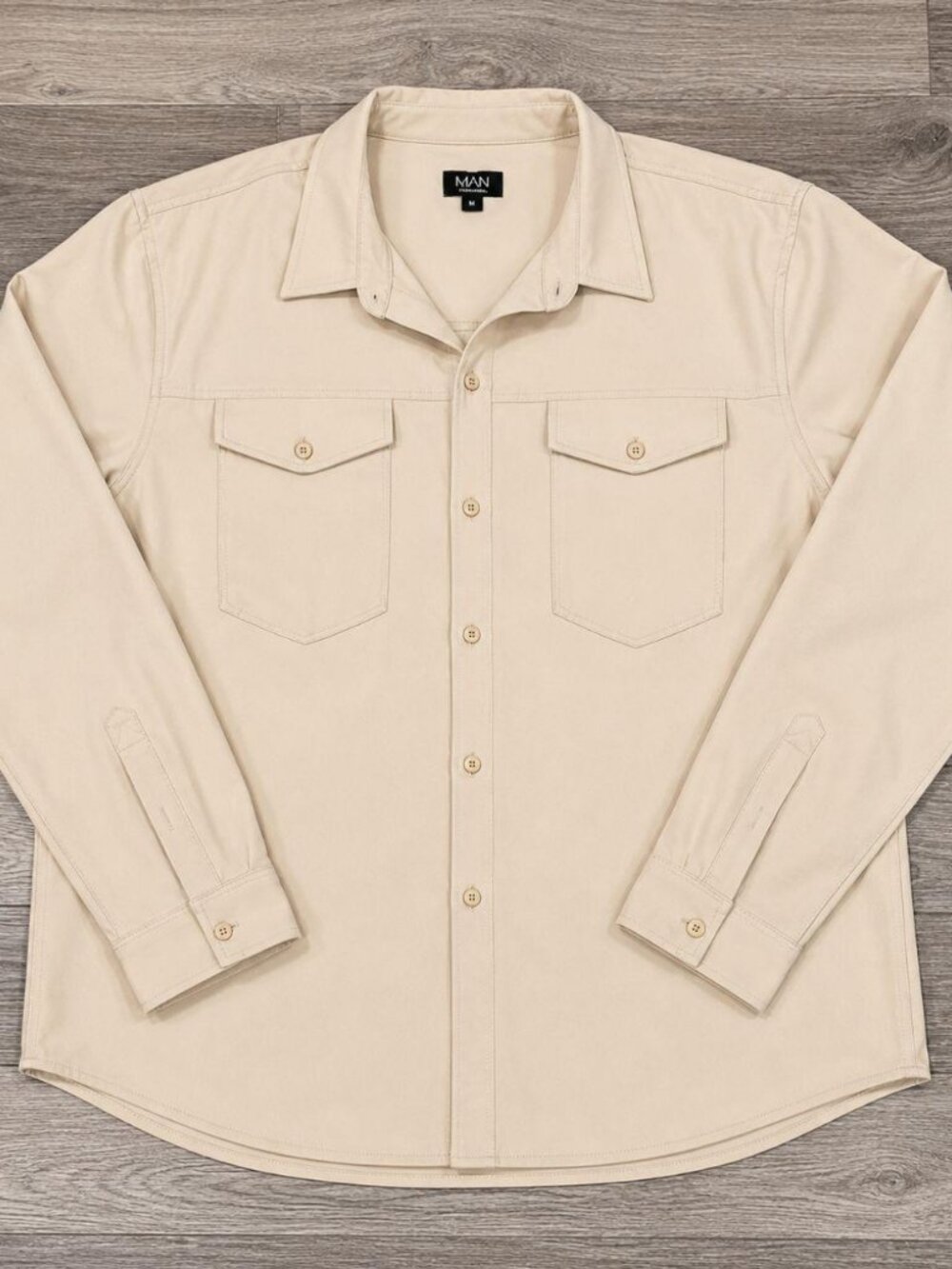 Tan Brown Button Down Shirt Jacket